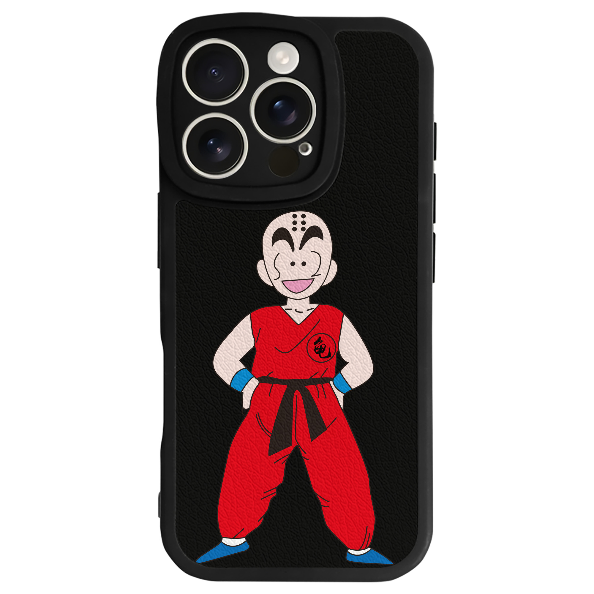 （画像用） ドラゴンボール クリリン DRAGON BALL krillin 【iPhone 16シリーズ対応】シリコンスマホケース（レザー調） 材質：シリコン